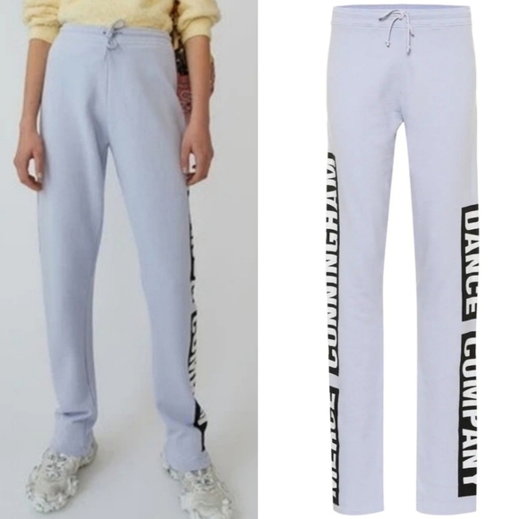 Acne Studios Merce Cunningham Dance Pale Blue Track Pant Sweatpants NWT Size XS - Picture 1 of 16